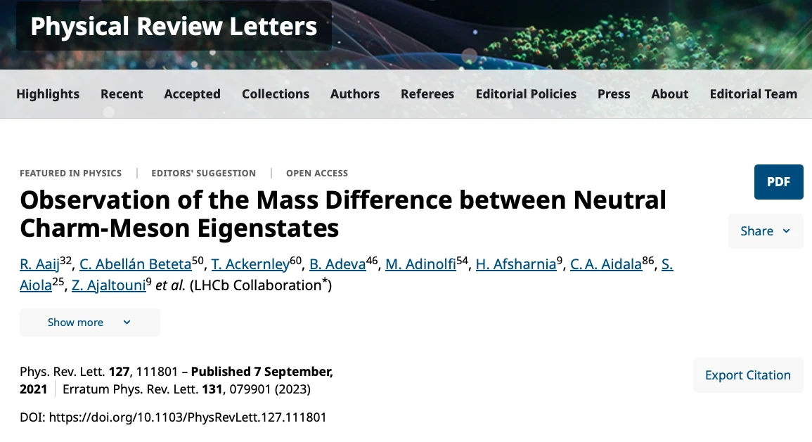 Published in Physical Review Letters