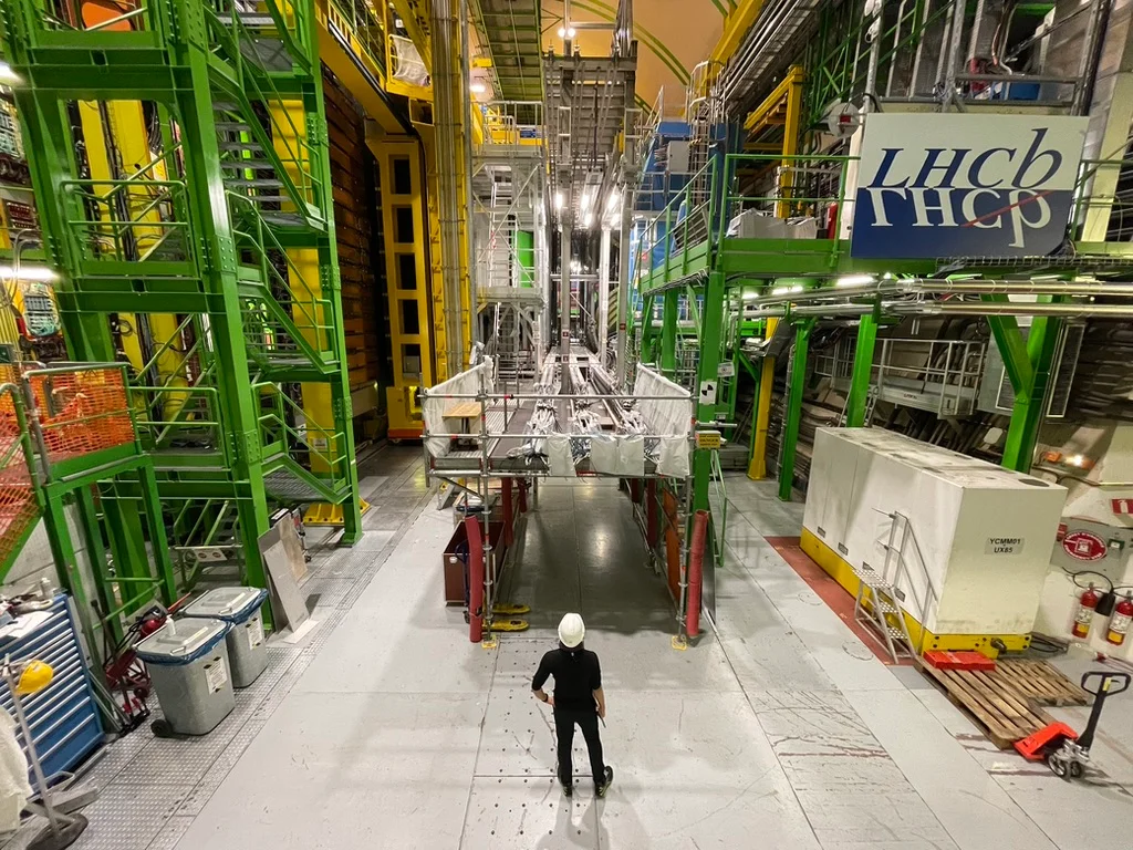 Dr. Surapat Ek-In at the LHCb detector, CERN